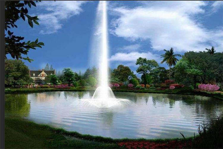 可以利用喷泉水景来对广场或者景区进行点缀，让喷泉水景可以为景区增添动感的视觉效果